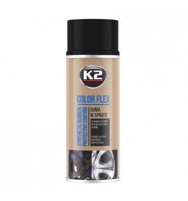 K2 COLOR FLEX CZARNY POŁYSK 400 ML