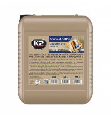 K2 15W-40 XHPD 20L K2 15W-40 XHPD 20L